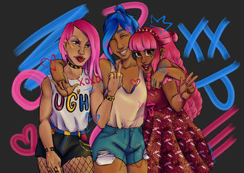 Bonney, Zara and Perona